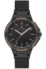 2 YIL GARANTİLİ DG-8260LC-R2R SİYAH KADIN KOL SAATİ